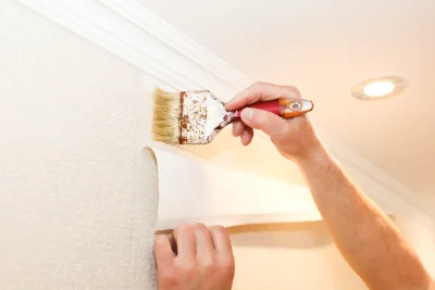Pose de papier peint à Vic-le-Fesq — revêtements muraux et toiles de verre